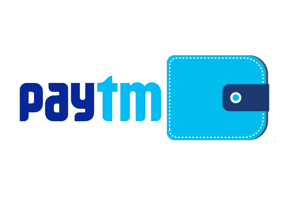 Paytm Logo with Blue Wallet Icon